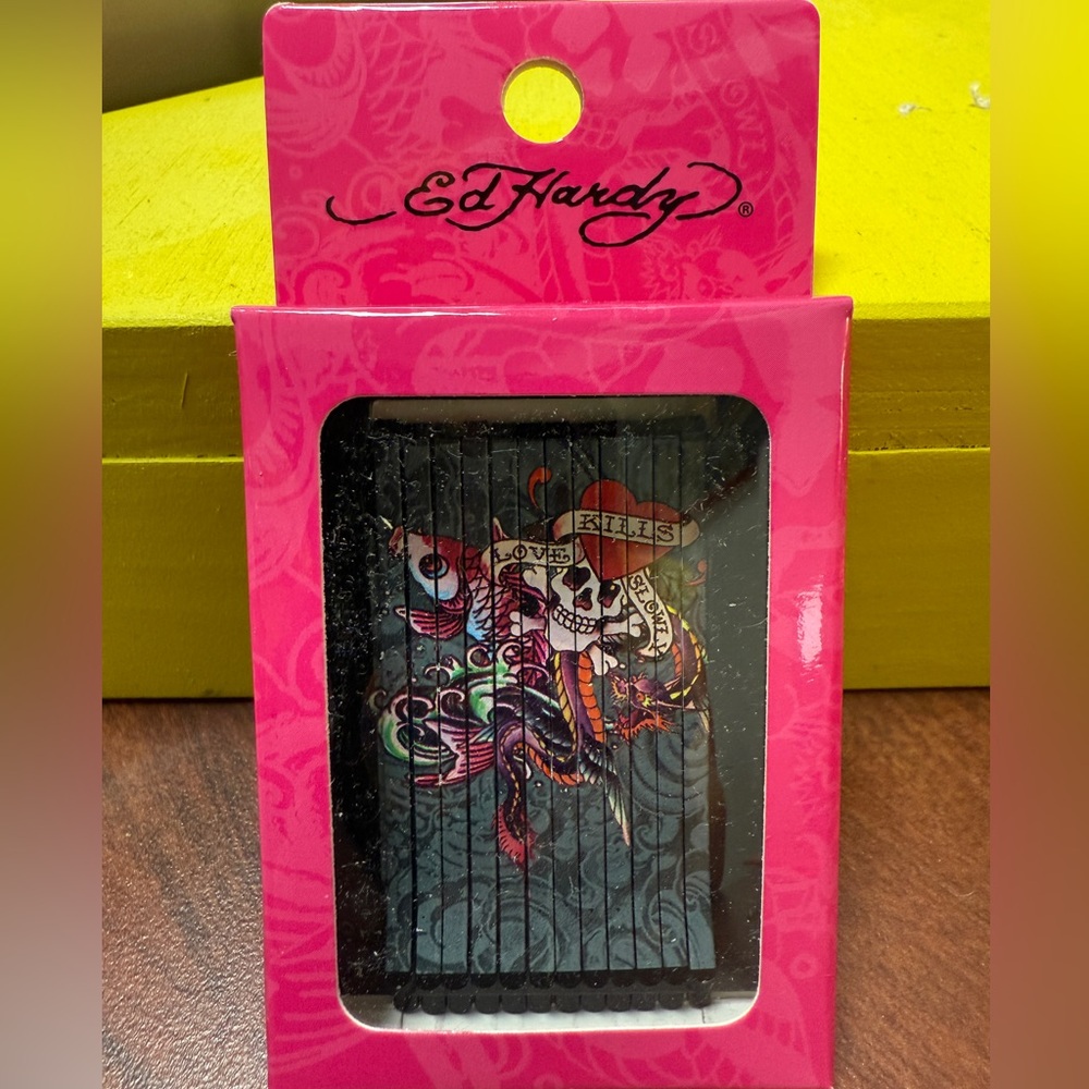 Ed Hardy NIB Hair Pins Bobby Pins